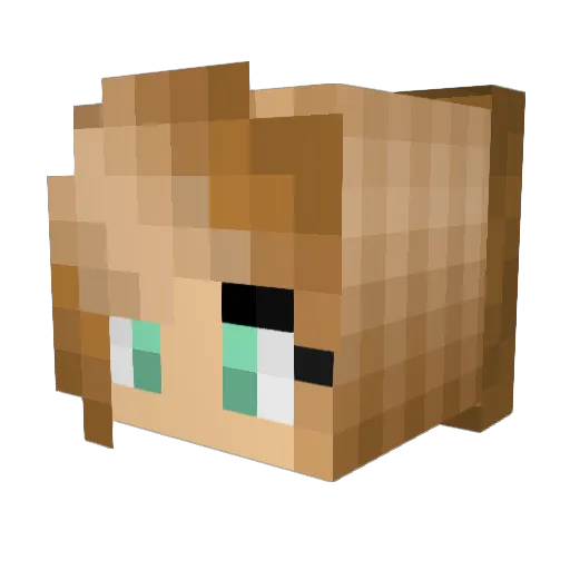 trick1226 Minecraft avatar head, 3D render