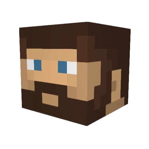 trickie45 Minecraft avatar head, 3D render