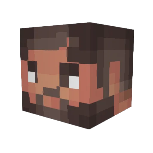 tricksterelite Minecraft avatar head, 3D render
