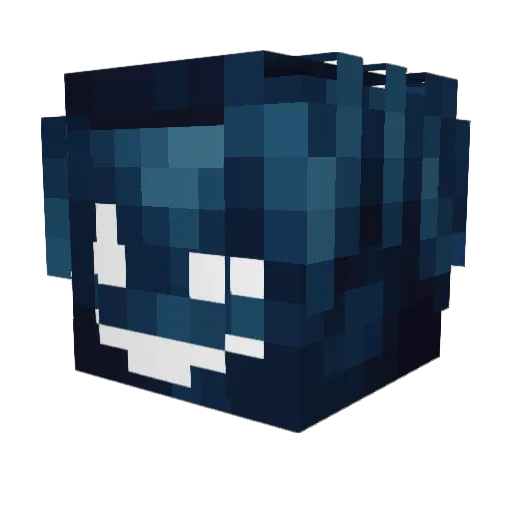 triderx Minecraft avatar head, 3D render