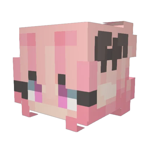trigger19 Minecraft avatar head, 3D render