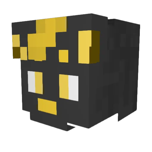 triggeredfloof Minecraft avatar head, 3D render