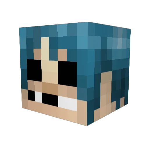 triikii Minecraft avatar head, 3D render