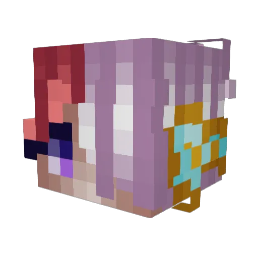 triipski Minecraft avatar head, 3D render