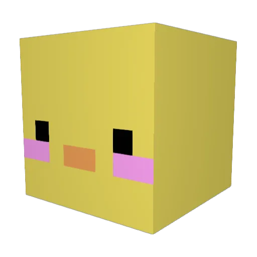 trikigod Minecraft avatar head, 3D render