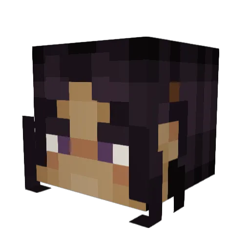 triky2 Minecraft avatar head, 3D render