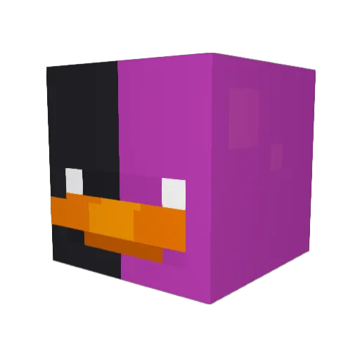 trillneus Minecraft avatar head, 3D render