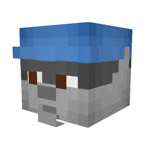 trillyboi Minecraft avatar head, 3D render