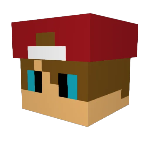 trim0tree Minecraft avatar head, 3D render