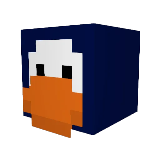 trime_ Minecraft avatar head, 3D render