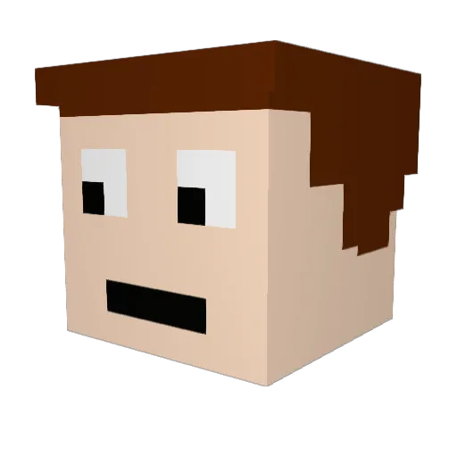 trinity_357 Minecraft avatar head, 3D render