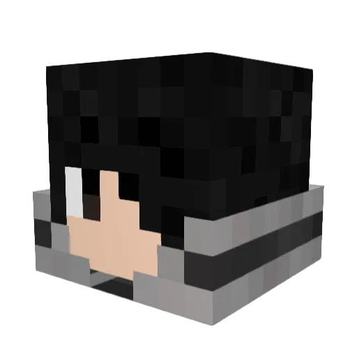 trinitypersona Minecraft avatar head, 3D render