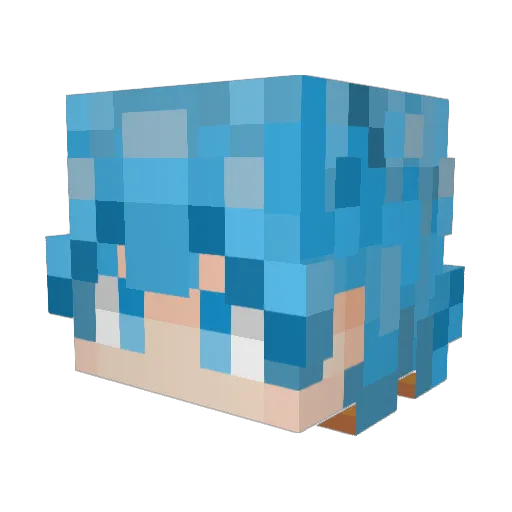 trinityvox Minecraft avatar head, 3D render