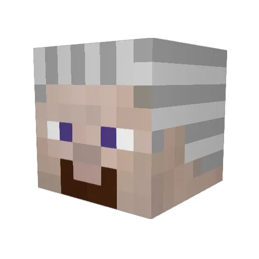 trintella Minecraft avatar head, 3D render