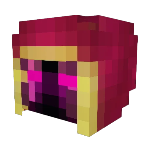 tripa Minecraft avatar head, 3D render