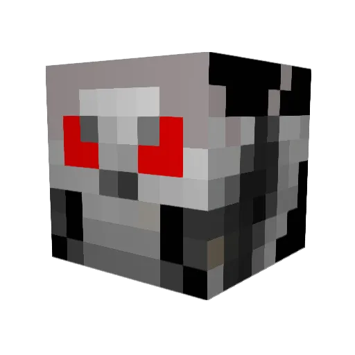 tripleXcosmic Minecraft avatar head, 3D render