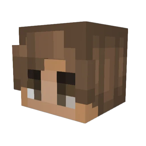 triple_maximus3 Minecraft avatar head, 3D render