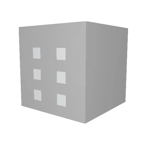 triplemen Minecraft avatar head, 3D render