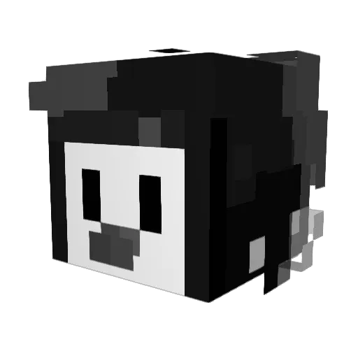 tripleno Minecraft avatar head, 3D render