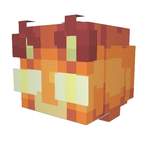 tripp1ng Minecraft avatar head, 3D render