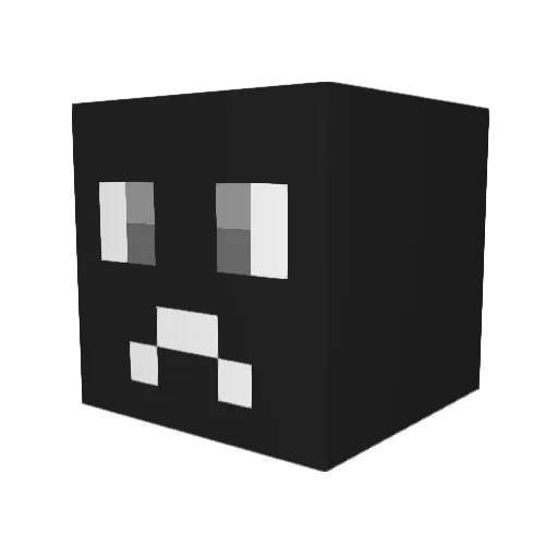 trippylmao Minecraft avatar head, 3D render