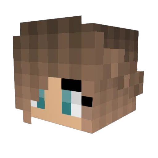 trippyxash Minecraft avatar head, 3D render
