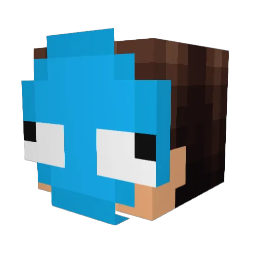 tripwick Minecraft avatar head, 3D render