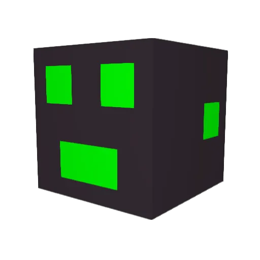 triqqie Minecraft avatar head, 3D render