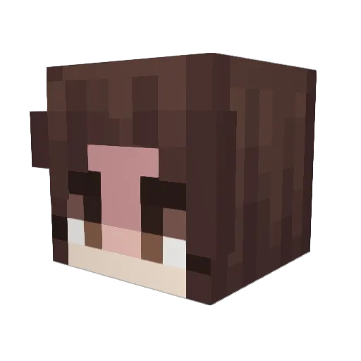 trish_una Minecraft avatar head, 3D render