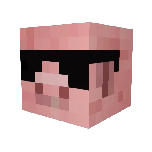 trisieboy Minecraft avatar head, 3D render