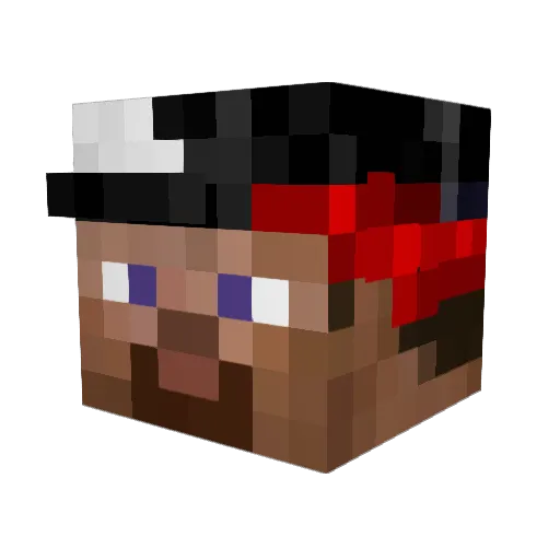 trislapointe Minecraft avatar head, 3D render