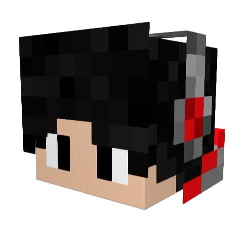 trism Minecraft avatar head, 3D render