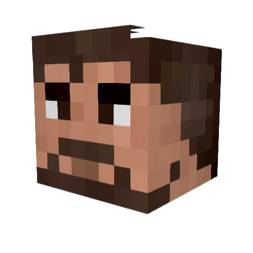 triss_mine Minecraft avatar head, 3D render