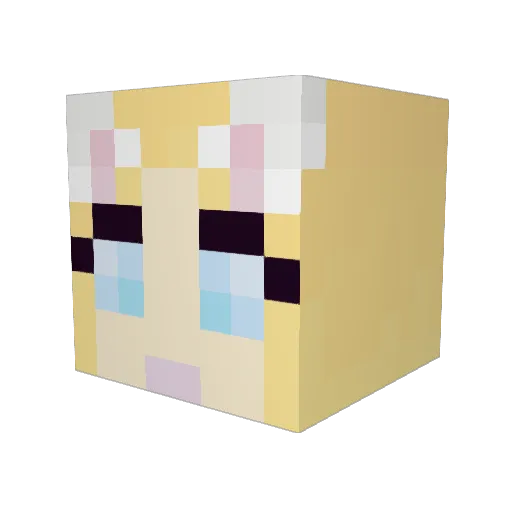 tristinlb Minecraft avatar head, 3D render
