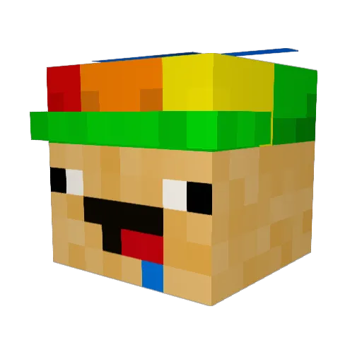 tritonlicite4 Minecraft avatar head, 3D render