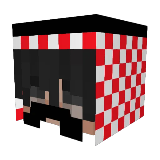 triv502 Minecraft avatar head, 3D render