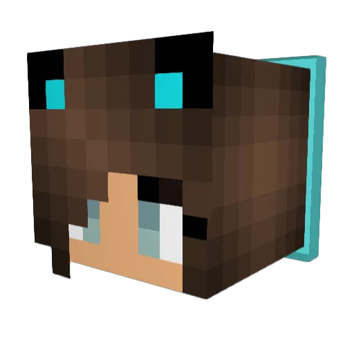 triveclan Minecraft avatar head, 3D render
