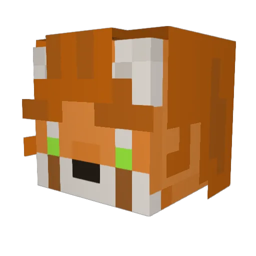 trivialissues Minecraft avatar head, 3D render