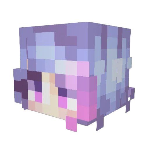 triviamoon Minecraft avatar head, 3D render