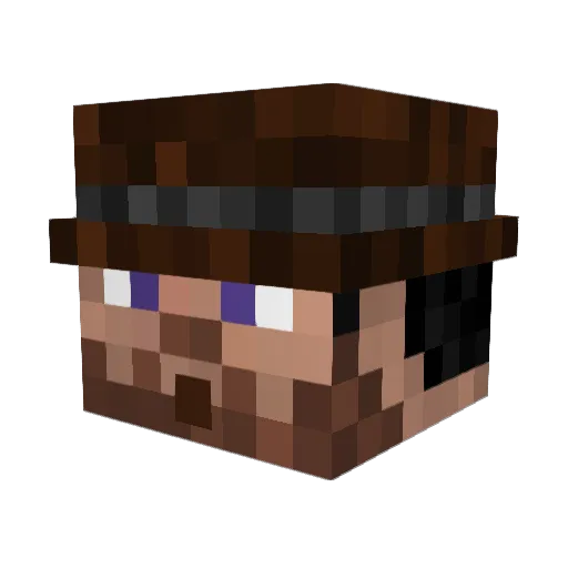 trix657 Minecraft avatar head, 3D render