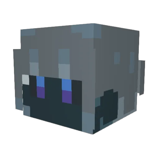 trixmishuku Minecraft avatar head, 3D render