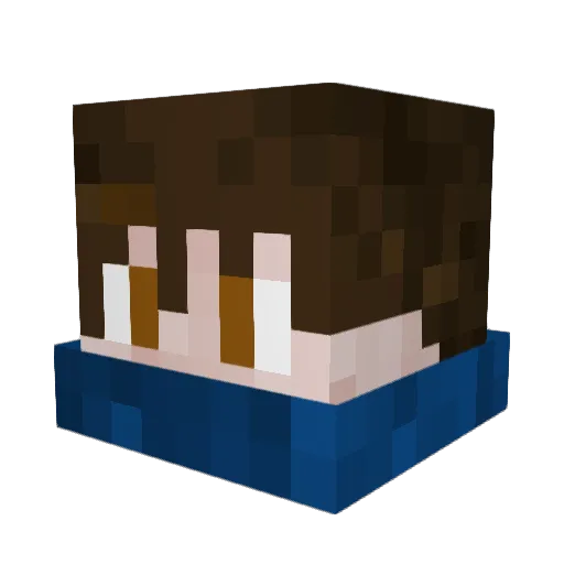 trixo123 Minecraft avatar head, 3D render