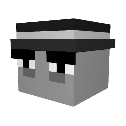 trizzepvp Minecraft avatar head, 3D render