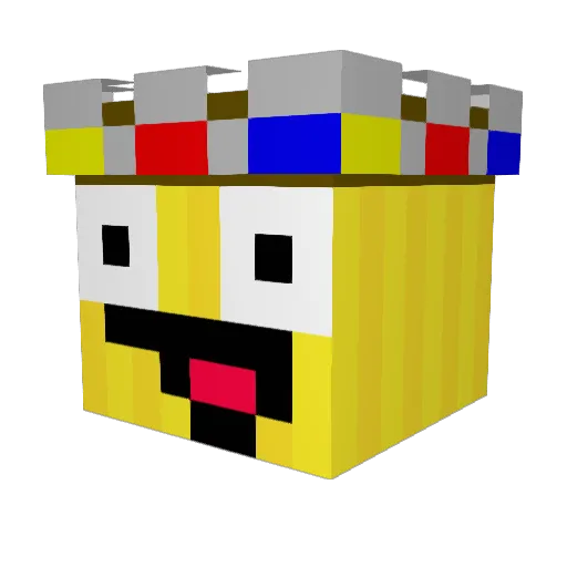 trizzzii Minecraft avatar head, 3D render