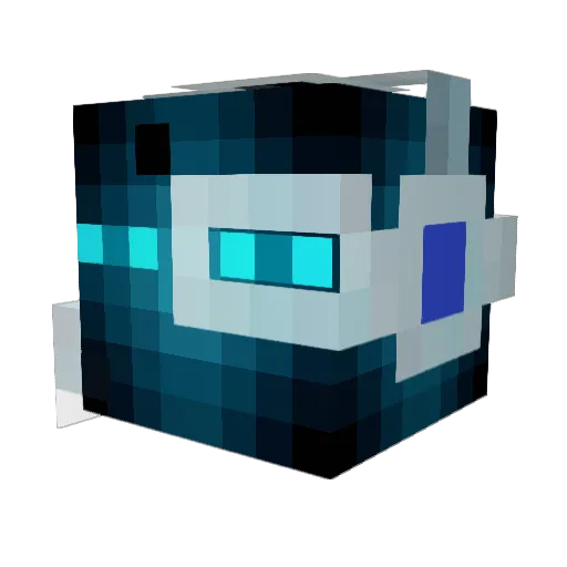 trl228 Minecraft avatar head, 3D render