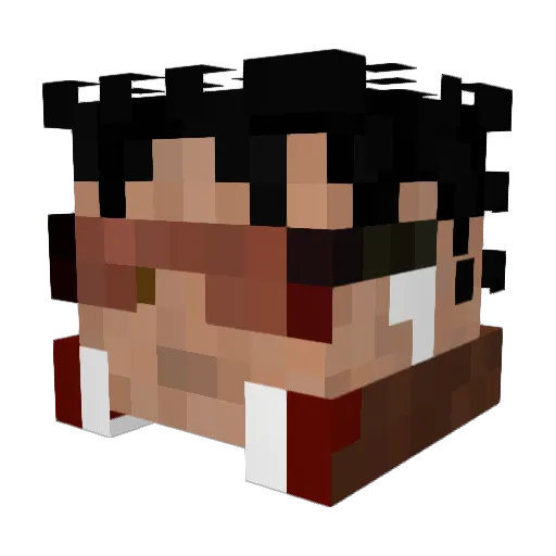 trlp99 Minecraft avatar head, 3D render