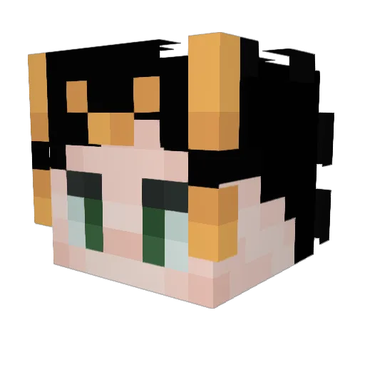 trocekk Minecraft avatar head, 3D render