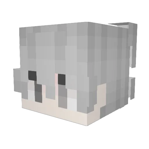 trocy Minecraft avatar head, 3D render