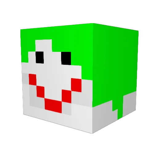 troft74 Minecraft avatar head, 3D render