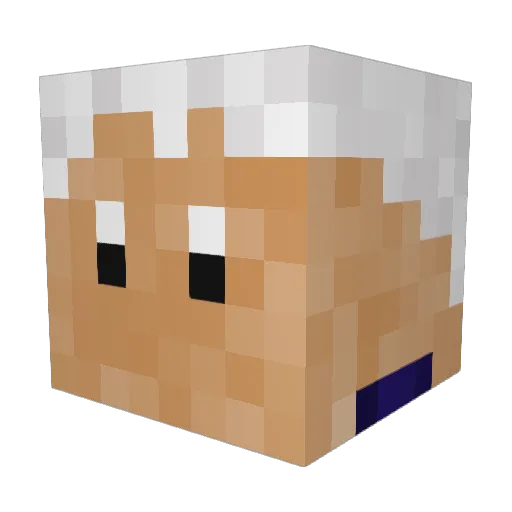 trojanturk Minecraft avatar head, 3D render